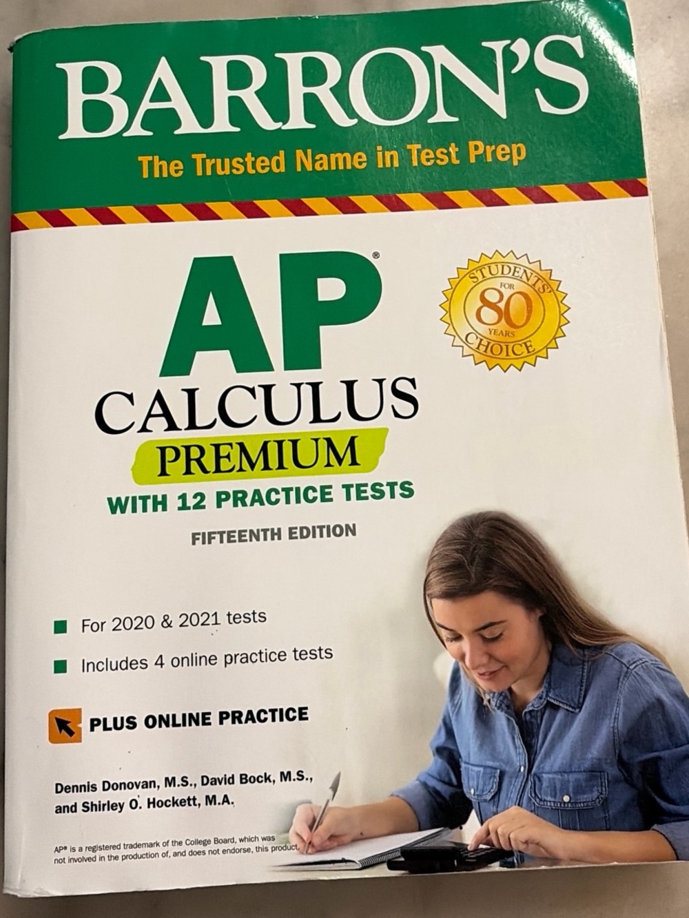 Barron's AP Calculus Premium Test Prep Book - White/Green